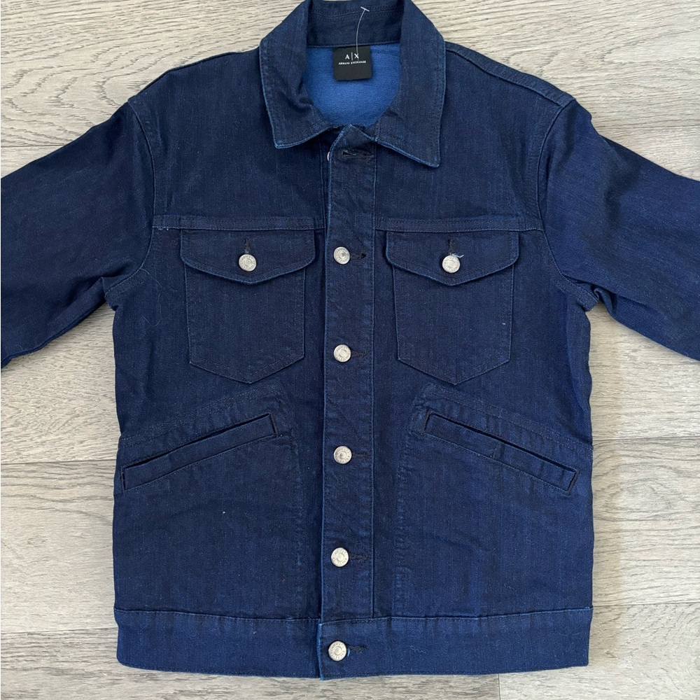Armani Exchange Dark Blue Denim Jacket